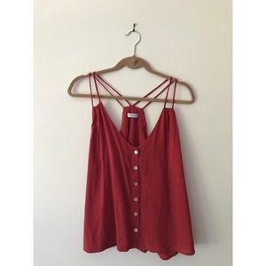 Red Button Top